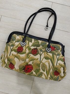 Brighton Ladybug Alyssa tapestry satchel
